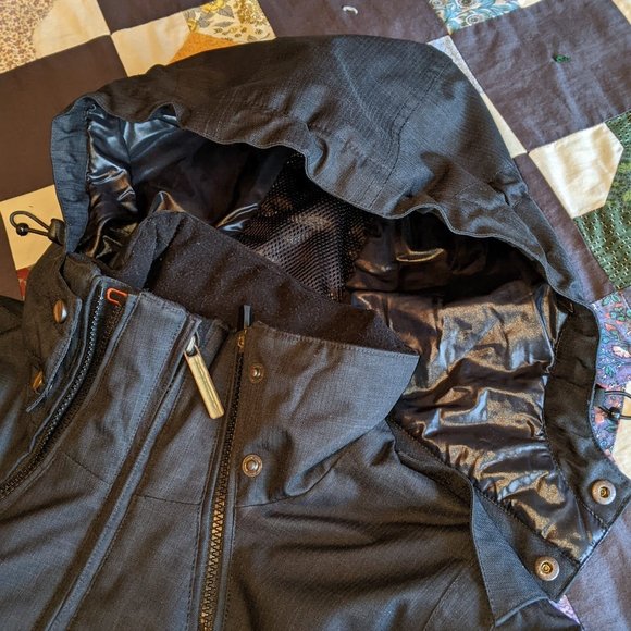 Obermeryer Insulated Weatherproof Ski Coat, Size 12 - Picture 5 of 13